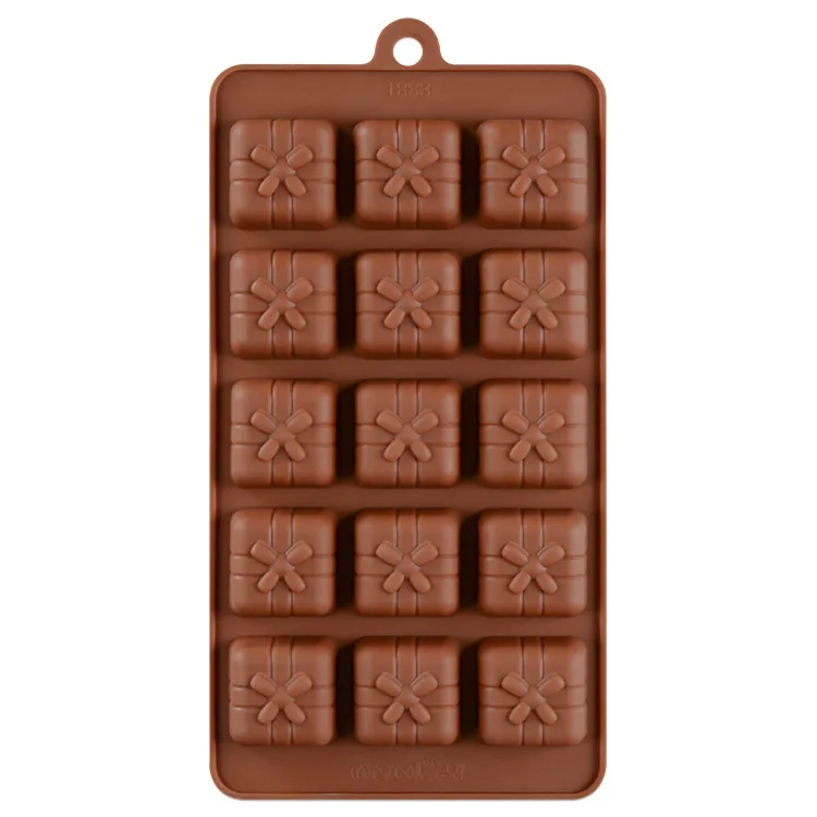15 Cavity Gift Box Silicone Chocolate Mold Square Buy Chocolate Mold
