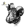 Vintage Technology Totems Jewelry Mans Stainless Steel Sheep Head Animal Shaped Rings Wholesale