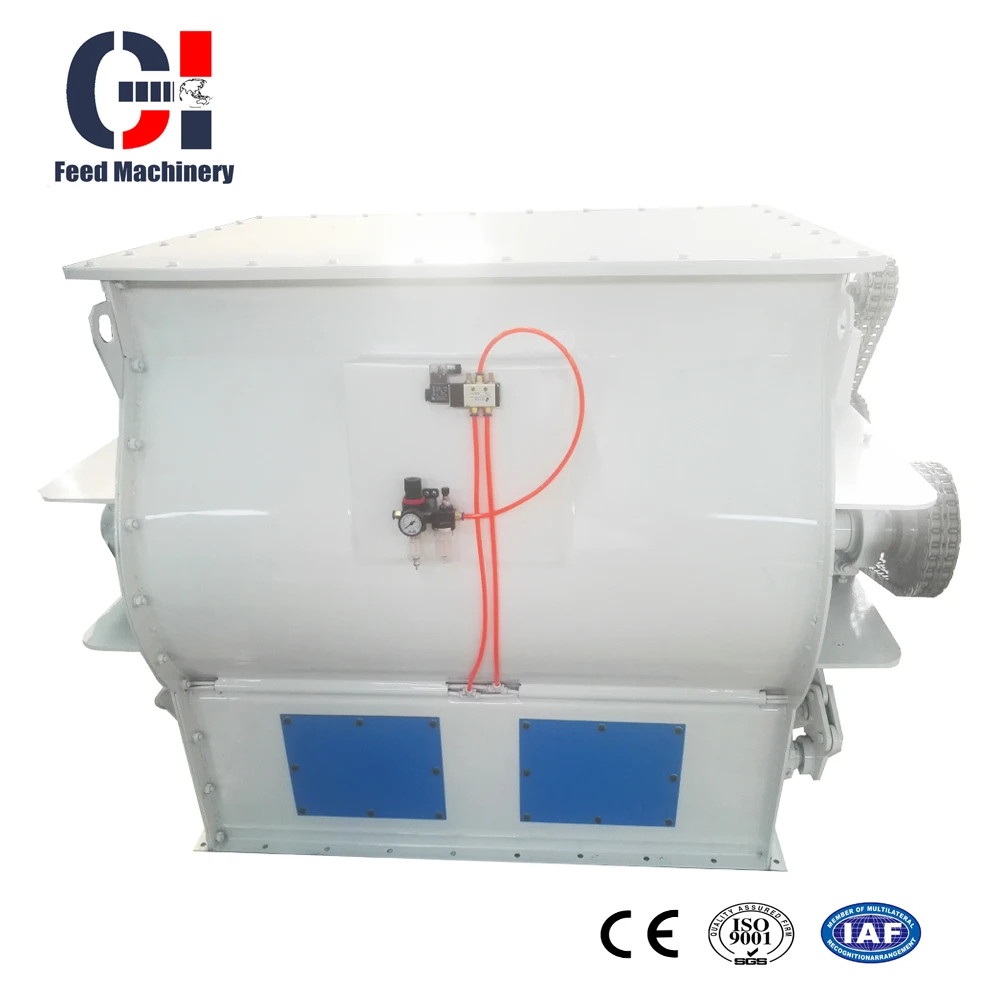 Compound Feed Concentrated Feed Double Shaft Paddle Type Mixer For Sale