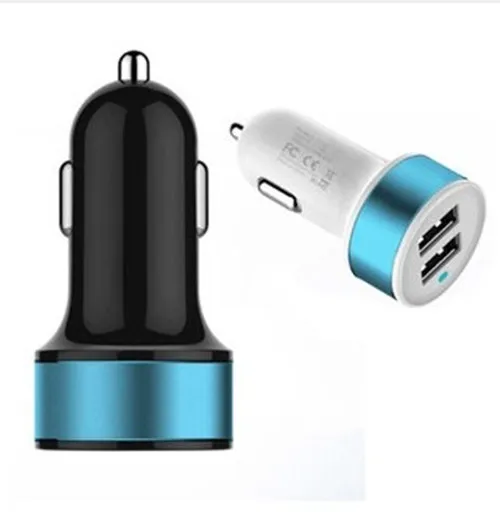 low price high quality mini dual port car usb charger coloful Mobile Phone Charger