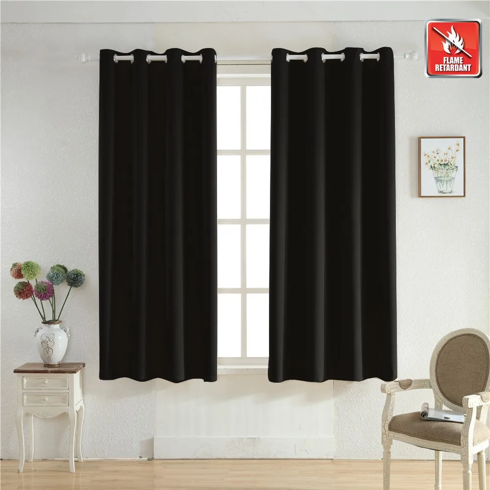 Inherent Flame Retardant Fire Resistant Fr 100 Polyester Room Darkening Grommet Window Curtains For Hospital School Nursing Ro Buy Flame Fire Retardant Curtain