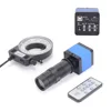 HAYEAR 16MP HDMI Digital Machine Vision Industrial Microscope Camera CCD 100X C-Mount Zoom Lens 144 LED Light for PCB Soldering