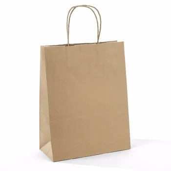 Brown Kraft Paper Bags Gift With Handles Ping Durable Reusable Merchandise Retail Brown Kraft Paper Bags Gift With Handles Ping Durable Reusable Merchandise Retail