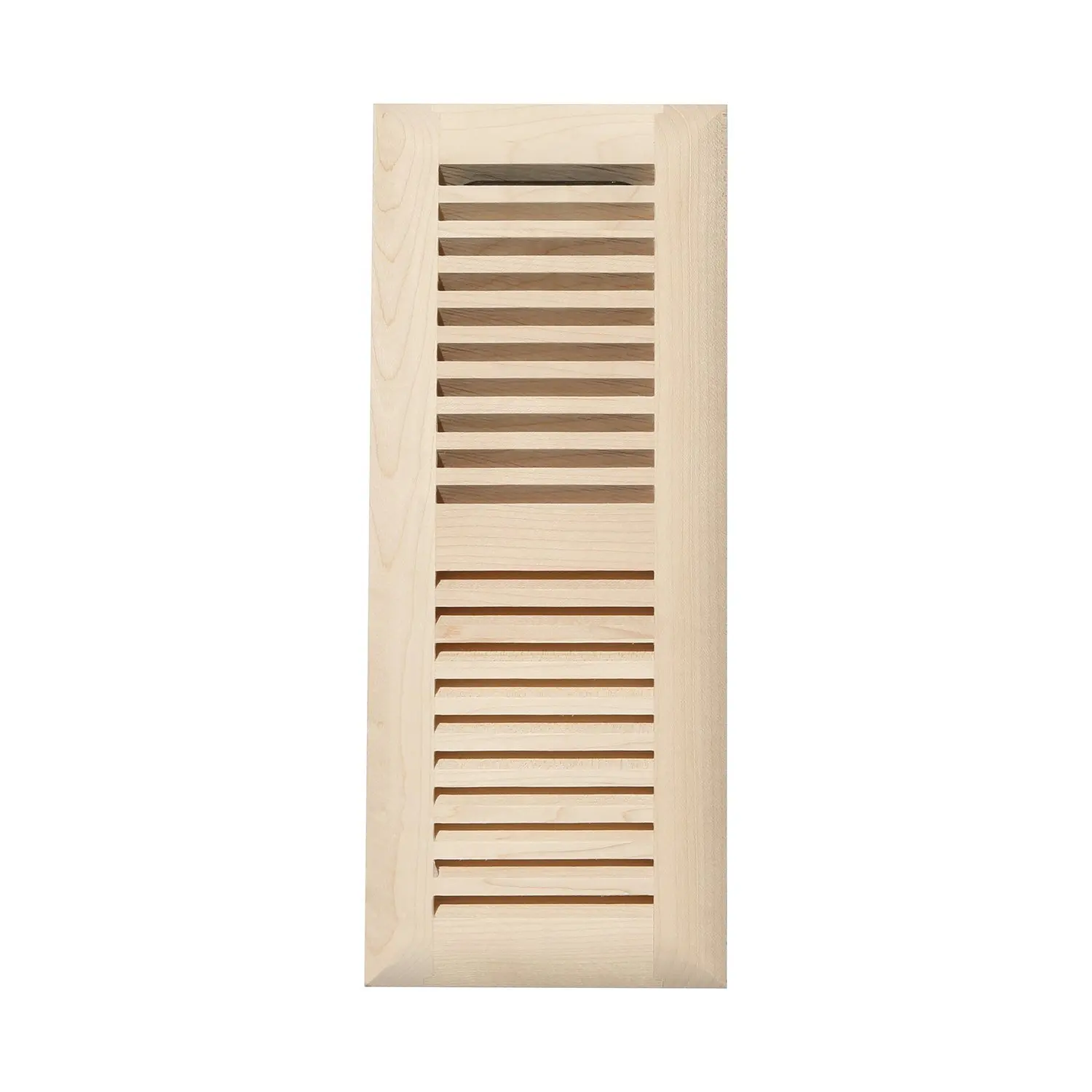 Unfinished Maple Decor Grates WMLF412-U 4-Inch by 12-Inch Wood Flushmount Floor Register