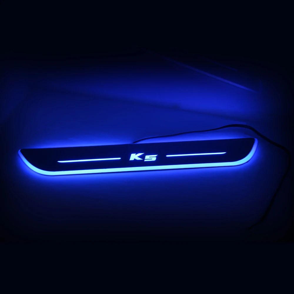 Blue White Grey Color Led Moving Lights Stainless Steel 508 Wireless Led Door Sill Scuff