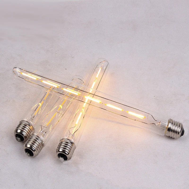 Vintage Edison Filament Tube Bulb T300 T225 T185 T10 LED Bulb E27 Flute Style Retro Decorative Bulb T30