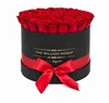 Wholesale Custom High Quality Black Ppaer Round Flower Box Luxury For Gift Packaging