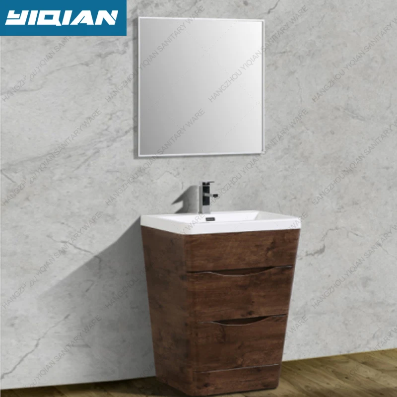 New Design Mdf Pvc Bathroom Vanity Cabinet High End Freestanding