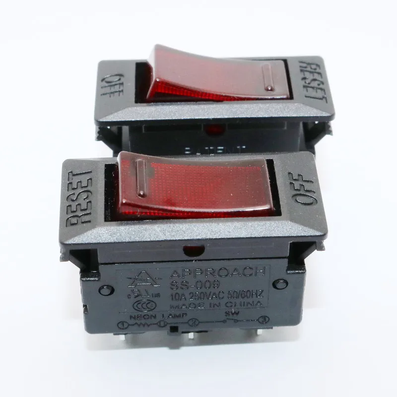 Illuminated Double Pole Rocker Switch Whole Point Of Silver Onoff