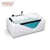 Bathtub Supplier Rectangle Glass Bathtub Two Side Skirt Price Massage Hot Tub Price