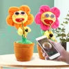 New style electronic plush flower stuffed toys with dancing & music for sale