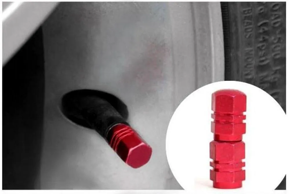 Car Tyre New Valve Cap Cover 4pcs Zinc alloy Auto Tire Wheel Rims Stem Air Valve Caps