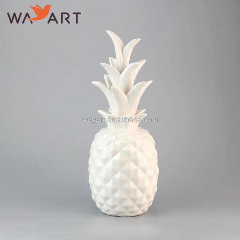 Wholesale White Ceramic Pineapple For Decoration Buy Fake