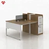 Low price cheap wooden computer two person office desks