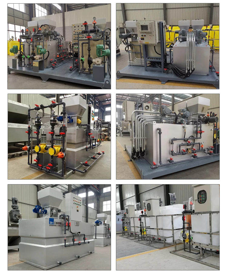 CE Marked Automatic Dry Chlorine Flocculants PAM PAC Polymer Powder Dosing Machine System