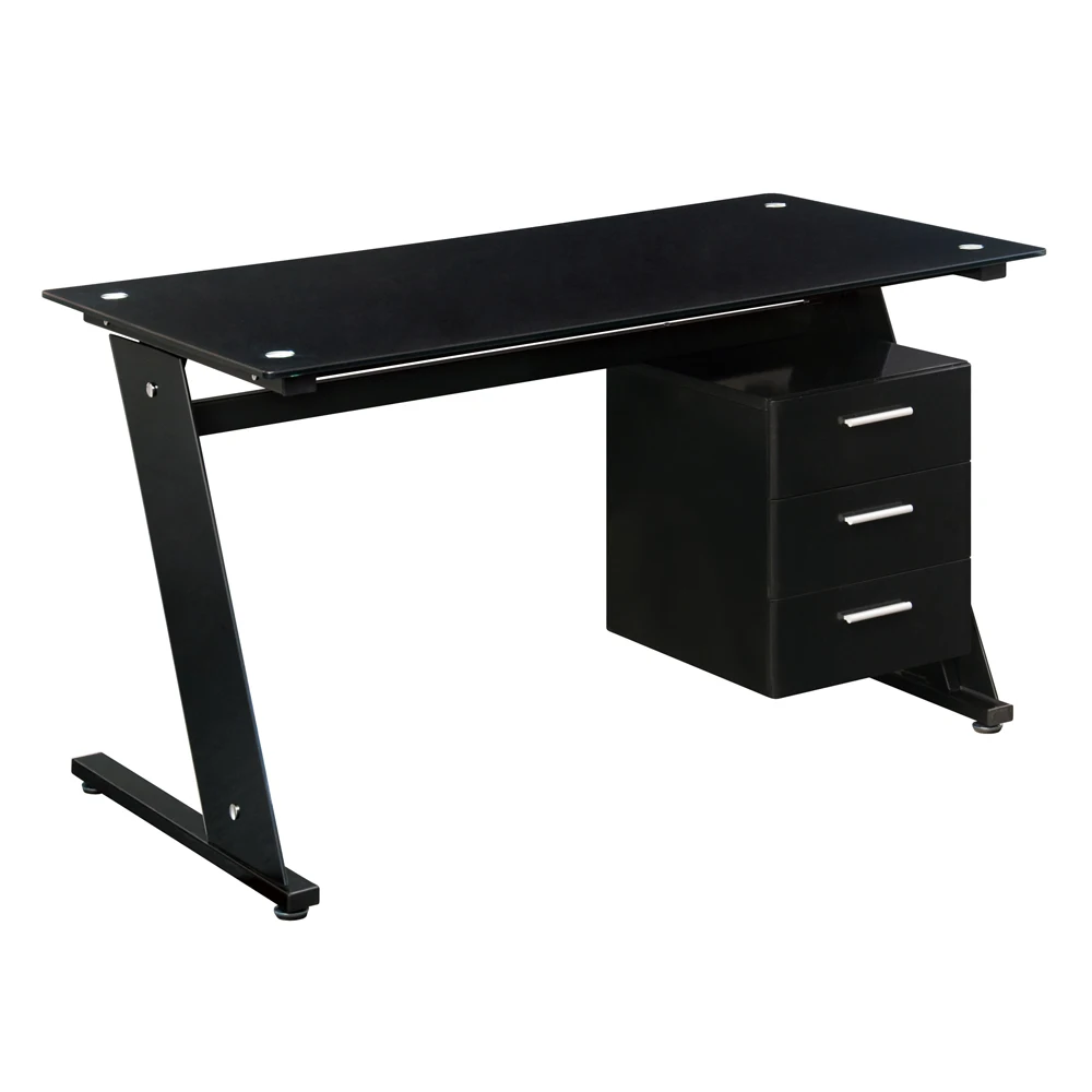 Modern Tempered Glass Computer Table Design View Computer