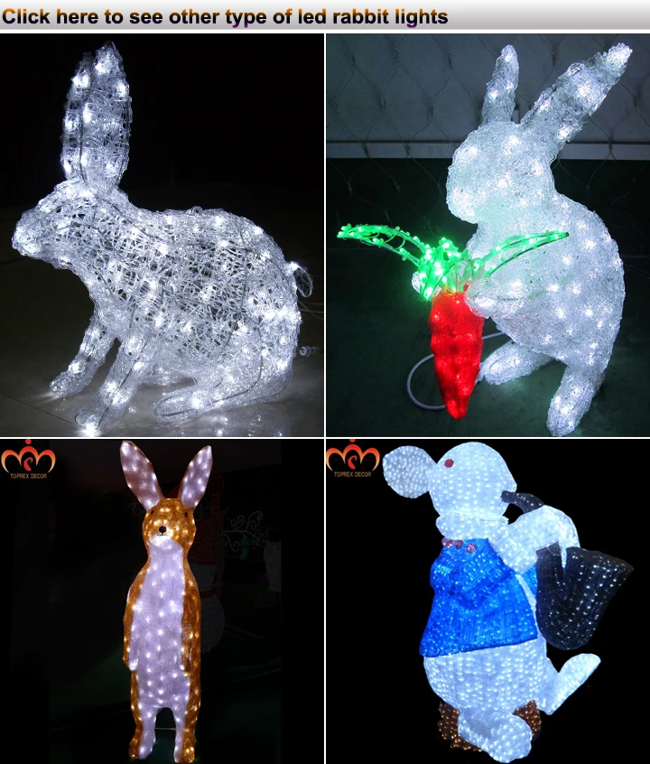 Custom Design Outdoor Christmas Lights Led Bunny For Easter Buy Led