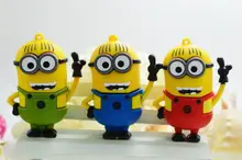 Pen Drive Cartoon Minions Pendrive 64GB Flash Drive Memory Stick Usb 3.0 Flash Drives Mini USB Gadget Gift Real Capacity 8GB-2TB
