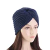 Wholesale Women Winter Warm Knit Turban Cross Twist Arab Hair Wrap Hat Cap knit Beanie Cap Twisty Ski Cap TJM-258