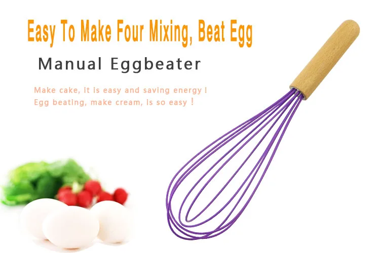 House Ware Manual Silicone Egg Whisk