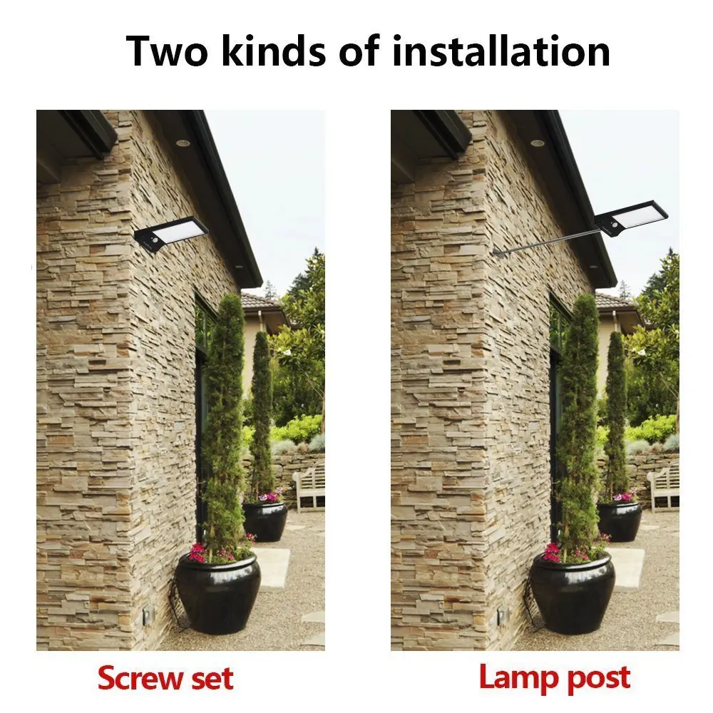 New design waterproof led motion sensor solar garden street light