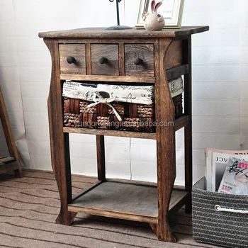 Bedroom Brown Country Style Bedside Table Nightstand Buffet Corner Bedroom Brown Country Style Bedside