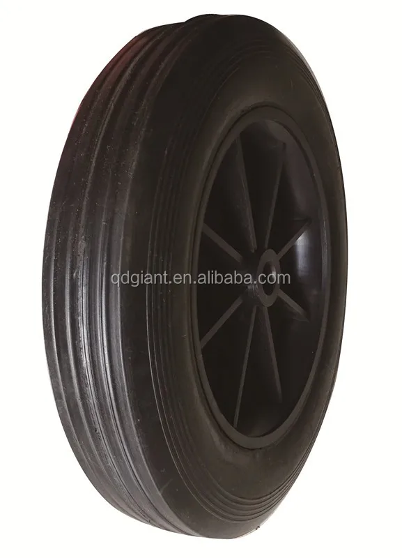 steel or plastic rim 8inch solid wheel