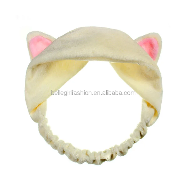 White Cute Elastic Headwrap Cat Ear Headbands For Teen Girl Buy Cat