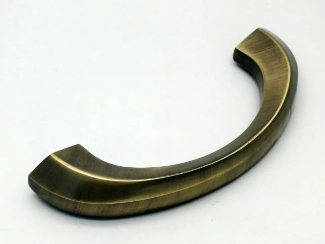 Half Moon coffin handle 1010-2 in gold plated and high polised