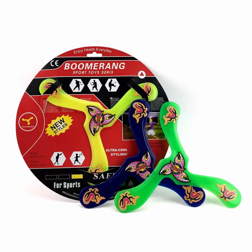 Accept Customized Logo Outdoor Sport Triangle Plastic Disc Flying