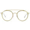 Glasses 2019 gentleman metal new model optical glasses frame double bridge optical eyeglasses frame