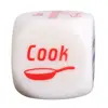 Novelty Game Toy 1pc Cute Housework Division of Housework Dice Funny Couples Families Game Dice Fun