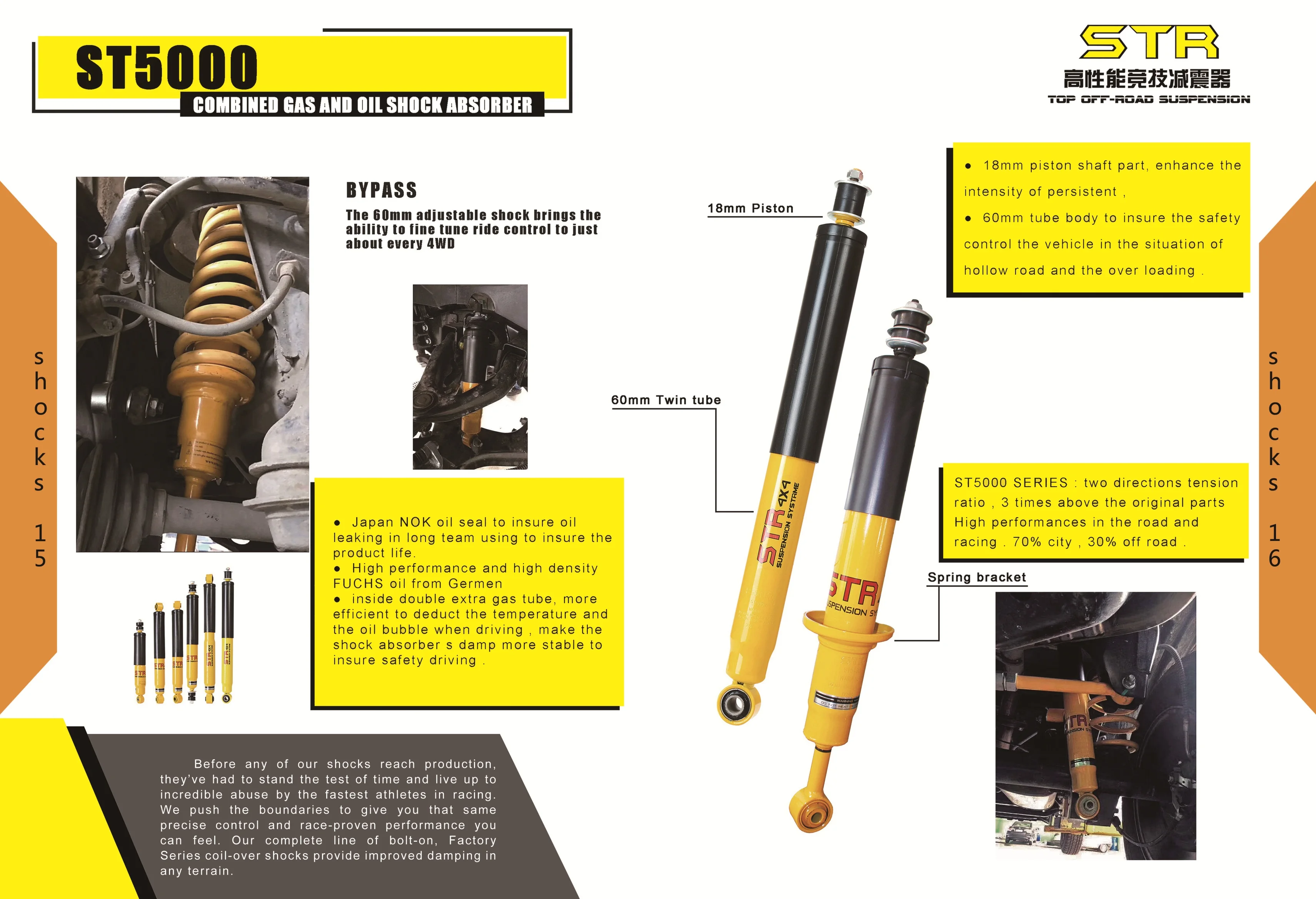 Off Road Suspension Kits 4x4 Shock For Land Cruiser 80 Series 2 3 4