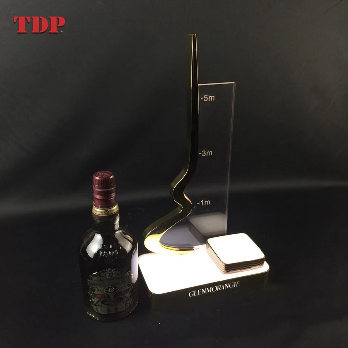 Custom Design Wholesale Acrylic Wine Bottle Glorifier Led Lighting Base