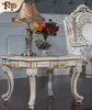Baroque style furniture-solid wood hand carved square side table