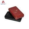 Large rectangular gift packaging compressed tshirt garment metal container case custom delicate t shirt cloth packing tin box