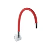 Factory hot sale wall mount red hose kitchen sink taps