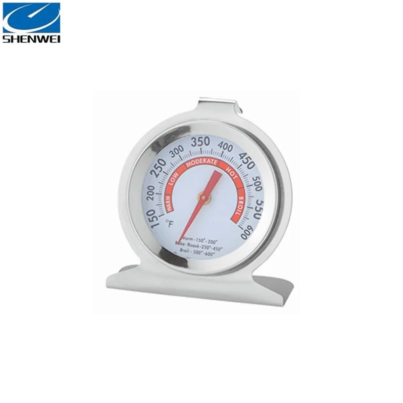 Oven Thermometer Stainless Steel Dial Oven Thermometer With Hook And