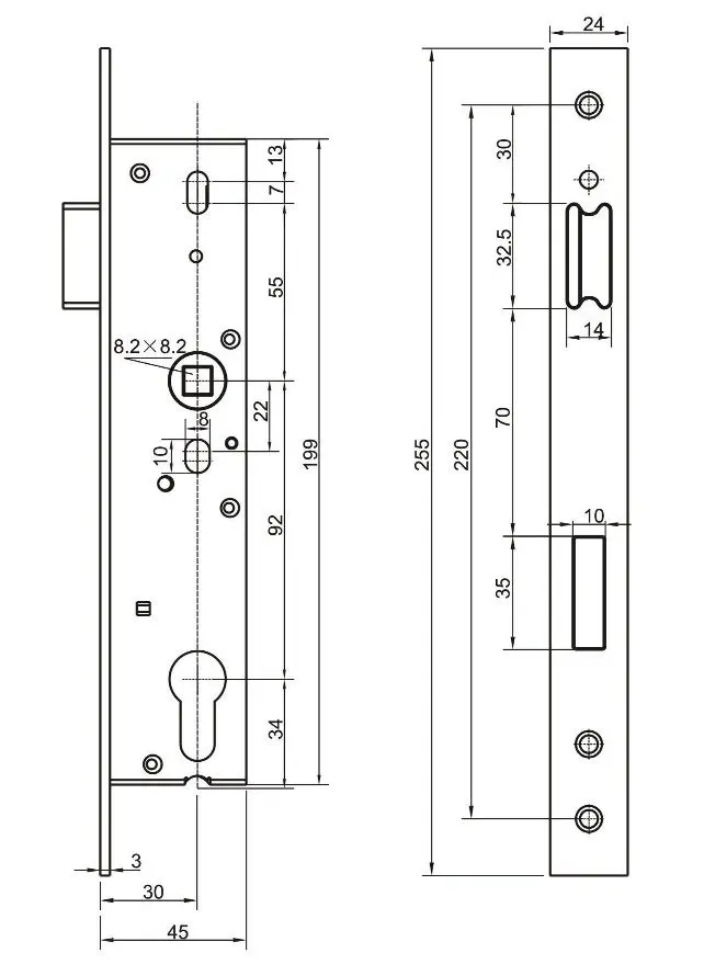 German European Standard Sash Lock 2 Turns/special Lock Buy German