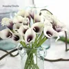 PU mini size blooming artificial white cherry peach blossom flowers mini cherry tree wedding table centerpiece
