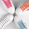 Stylish Lazy No Tie Silicone Shoelace Rubber Elastic Slip Sneaker Shoe Laces Running Shoelaces