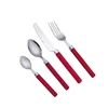 24 Pieces Plastic handle Stainless steel cutlery set
