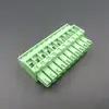 PCB pluggable terminal block 5.08mm male vertical aligned dual row pin header with flange nut