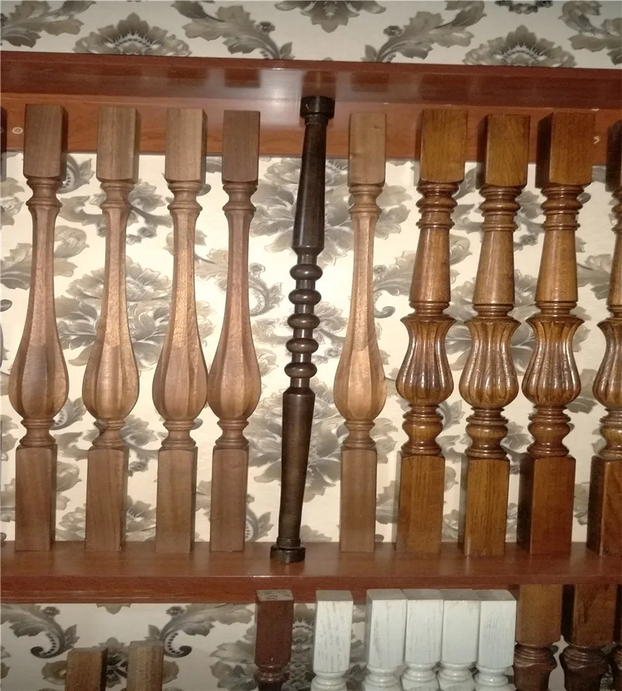 wood stair nosing/edge protection wood moulding/solid stair railing interior wood stairs