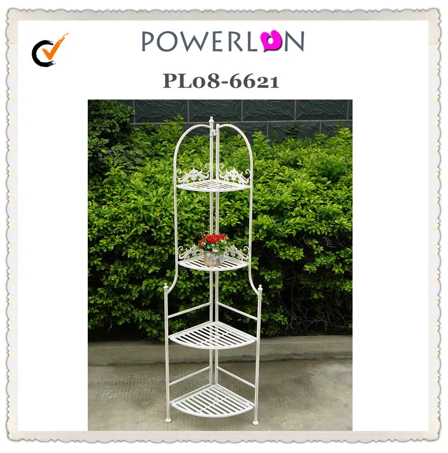 Olive Grove Versailles Metal 4 Tier Rack Ideal as a plant stand or general shelving