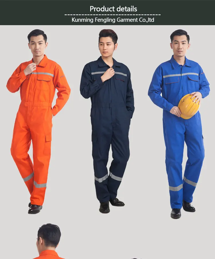 Factory Industrial Workwear Uniform Blue Wear Rough Resistance Workwear