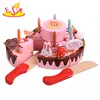 2018 Wholesale kids preschool pretend play cake cutlery set kitchen toy W10B229