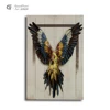 Hawks drawing metal craft famous nef item wall artwork strong ealgle wooden framed