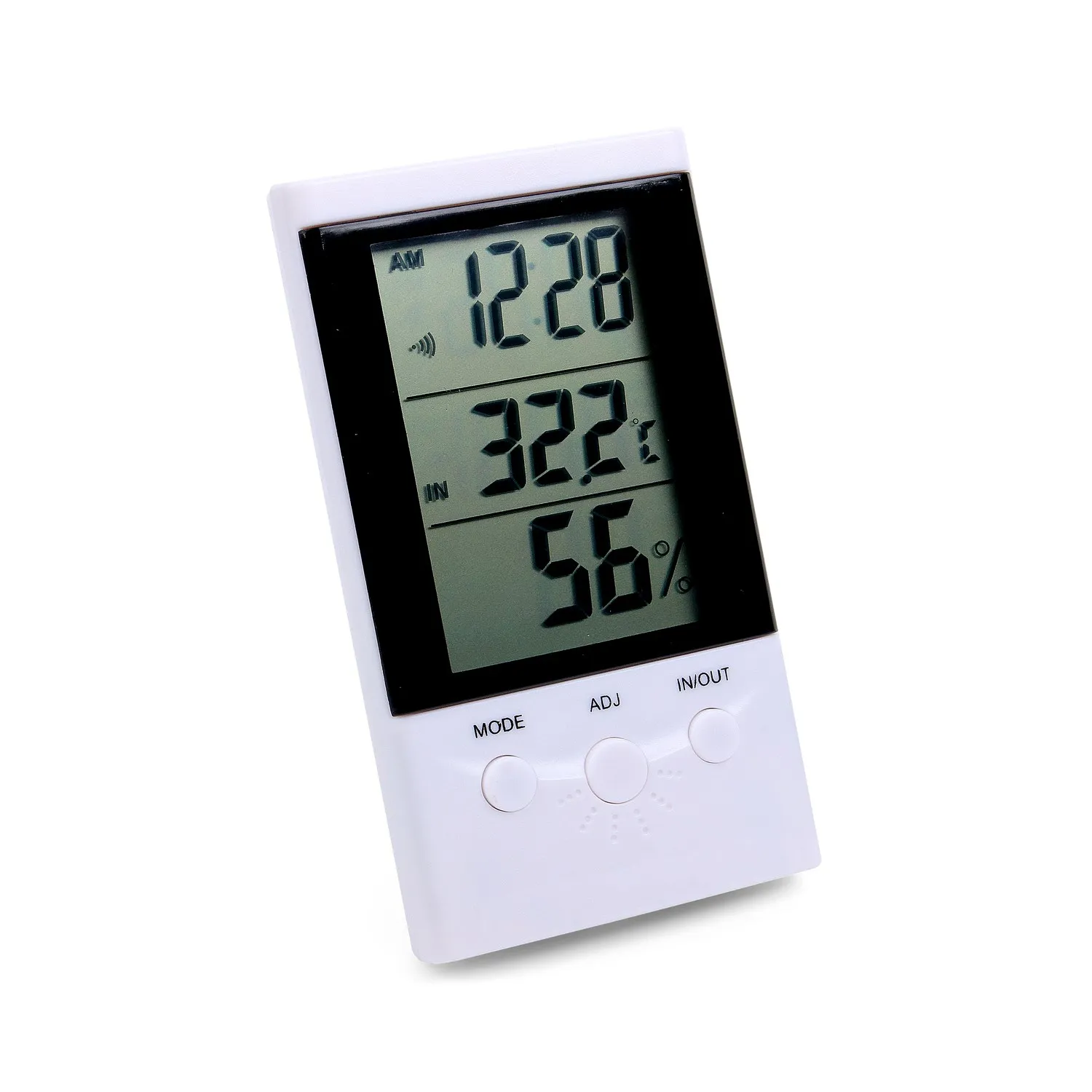 Indoor Outdoor Digital Thermometer 2 Sensors Alarm Thermo Hygrometer Clock
