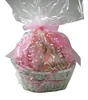 Customer design Plastic printed transparent gift basket shrink wrap bag for fruit basket